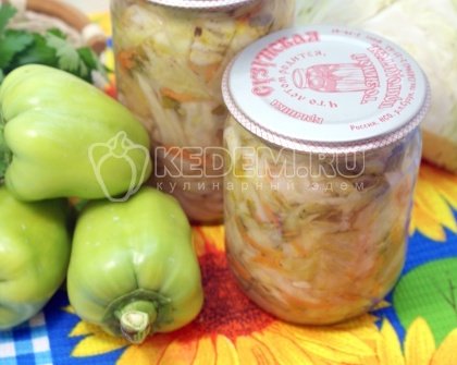 Салат с капустой на зиму