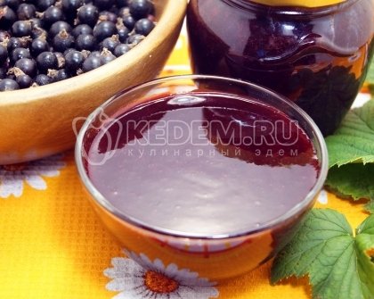Желе из черной смородины