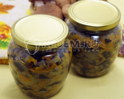 Грибная икра из опят с луком и морковью на зиму
